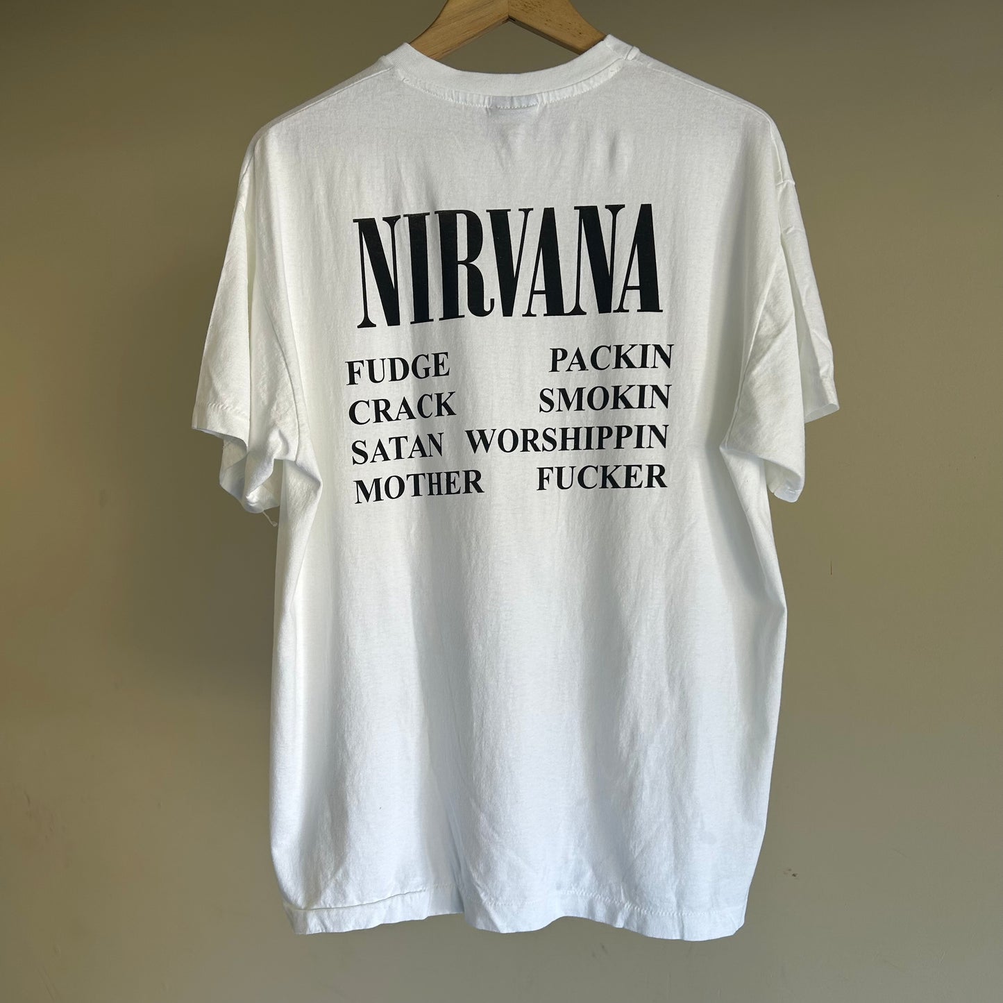 Nirvana Incesticide 92’ Vintage Modern REPRINT XL Single Stitch T-shirt Giant